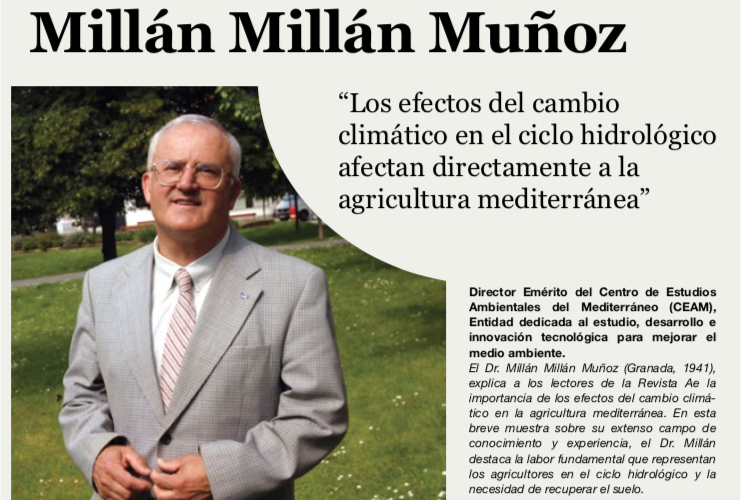 “Los efectos del cambio climático en el ciclo hidrológico afectan directamente a la agricultura mediterránea”