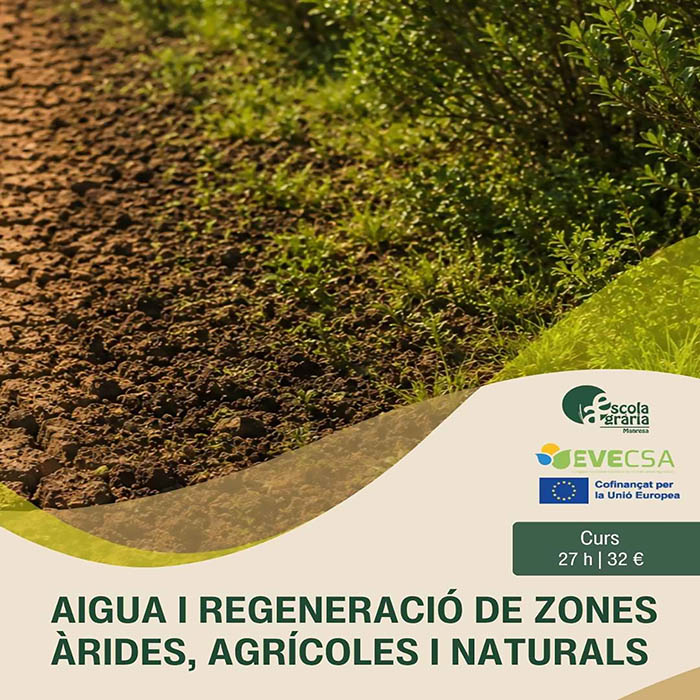 Curs – Aigua i regeneració de zones àrides, agrícoles i naturals